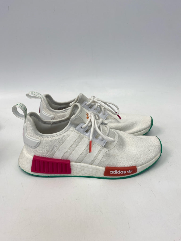 Adidas US Shoe Size 9.5 White/Green Sneakers