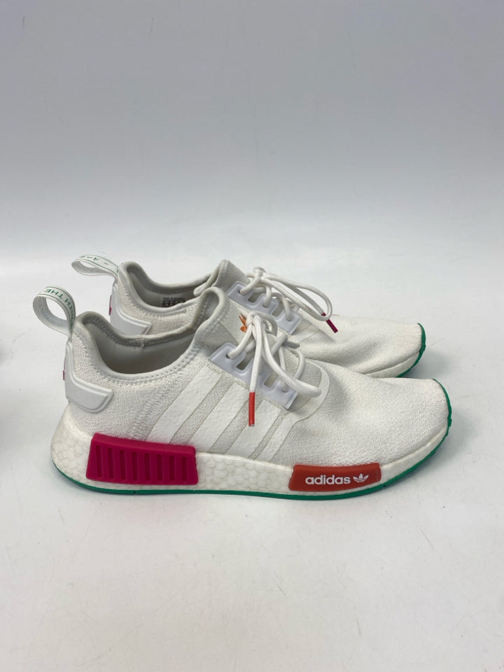 Adidas US Shoe Size 9.5 White/Green Sneakers