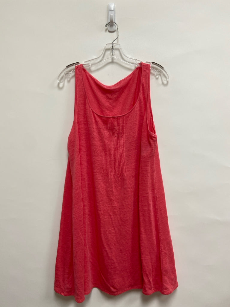Eileen Fisher Size L Pink Sleeveless Linen Ladies Dress