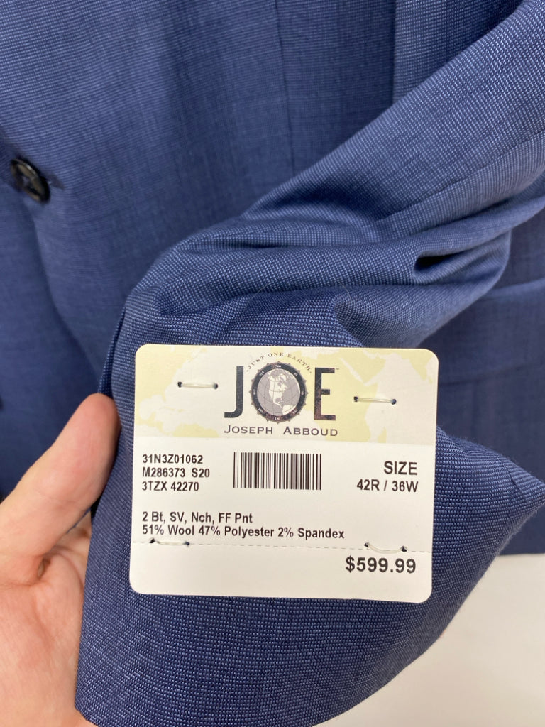 NWT JOSEPH ABBOUD Size 42R Dark Blue Wool Blend Men&