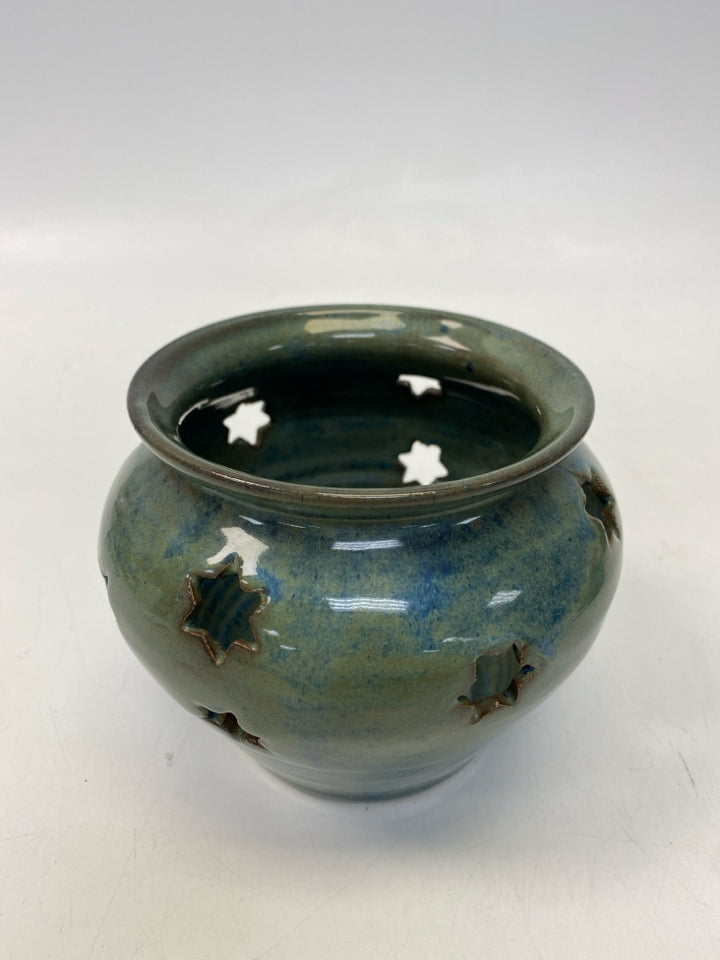 Green/Blue Stars Pottery