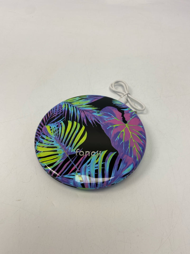 Black/Blue Pink/Purple Leaves Makeup Mirror