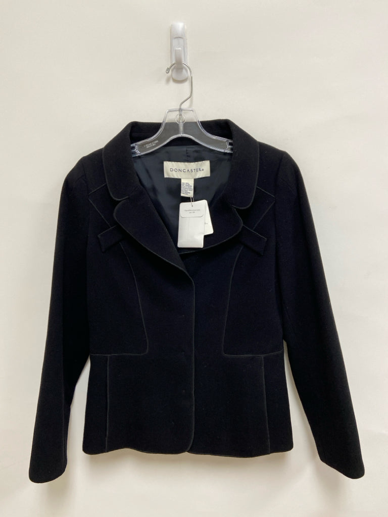 NWT Doncaster Size 8 Black Wool Blend Ladies Jacket