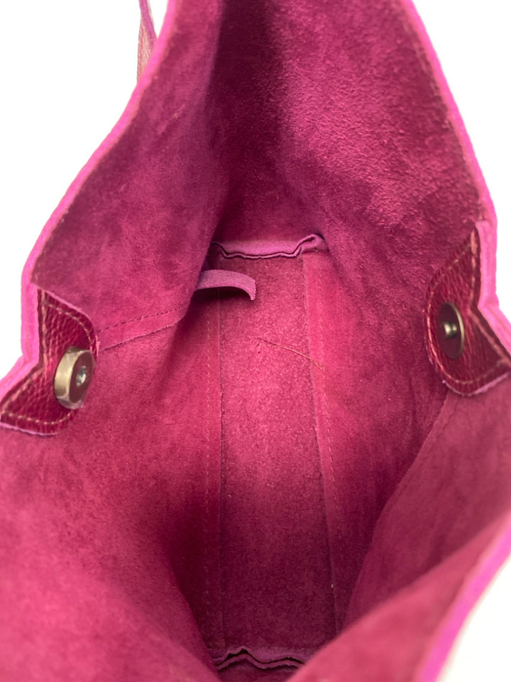Portland Leather Goods Dark Cranberry Leather Crossbody