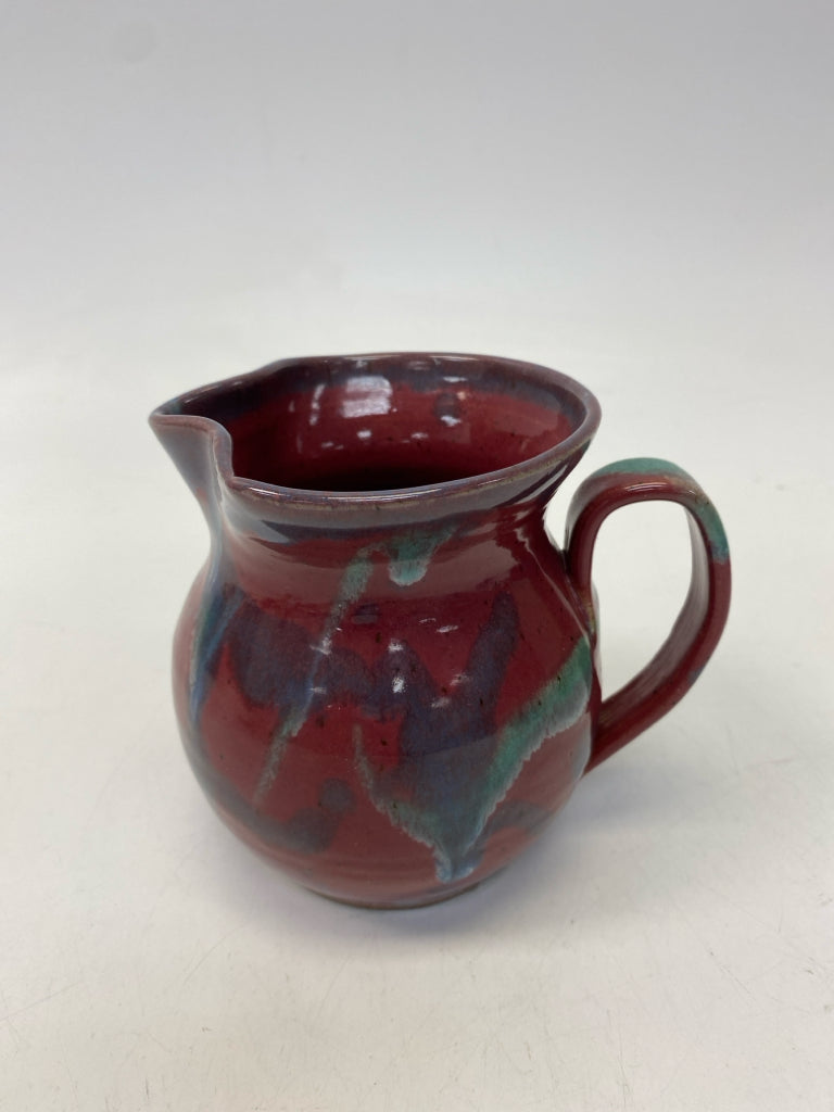 Cranberry Blue/Green Splashes Pottery