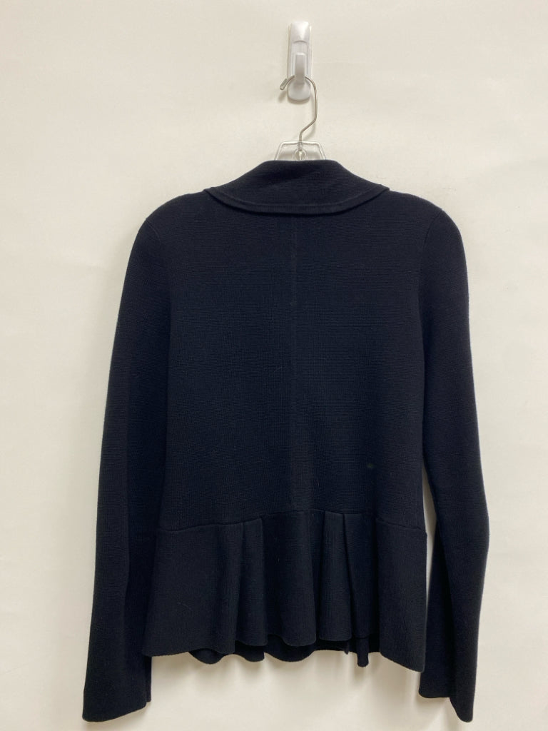 LOFT Size M Black Double-Breasted Ladies Sweater