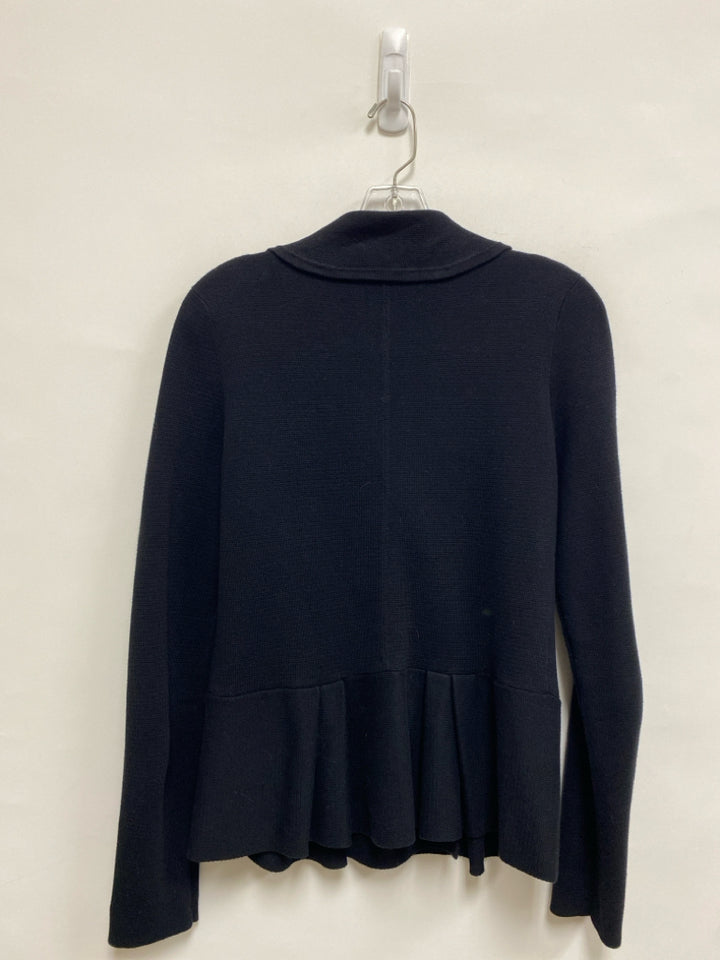 LOFT Size M Black Double-Breasted Ladies Sweater