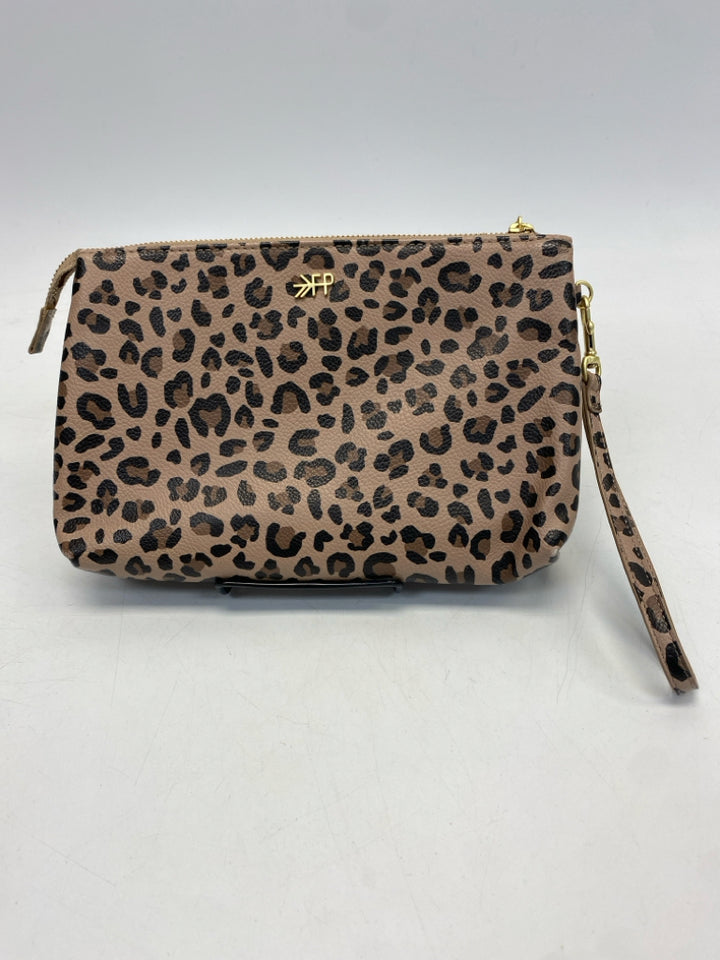 Freshly Picked Brown Black Animal Print Wristlet