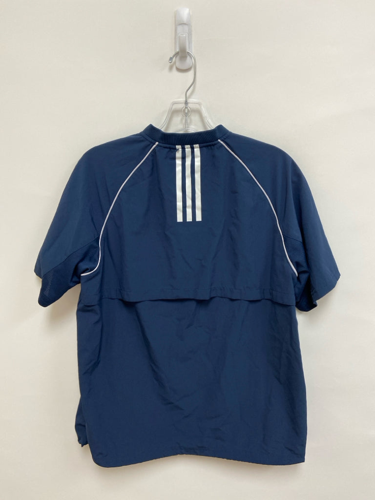 Adidas Size L Dark Blue White Men&