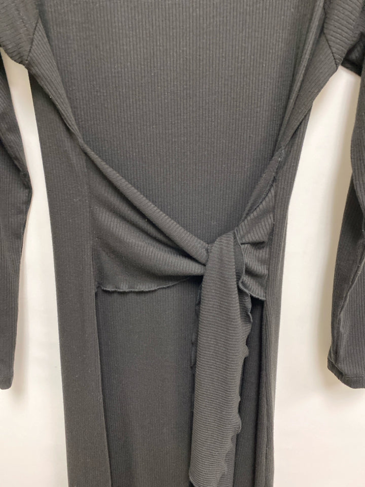 white birch Size S Black Ribbed Ladies Dress