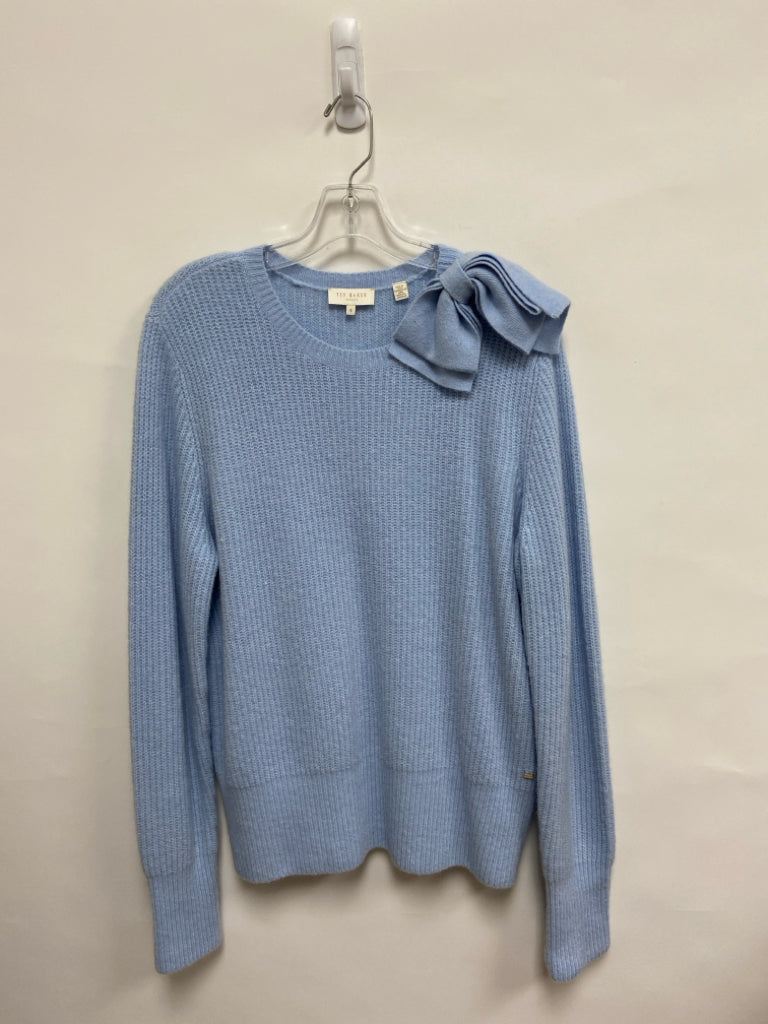 Ted Baker Size 4 Powder Blue Bows Ladies Sweater
