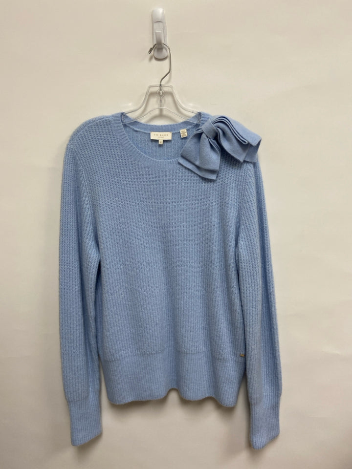 Ted Baker Size 4 Powder Blue Bows Ladies Sweater