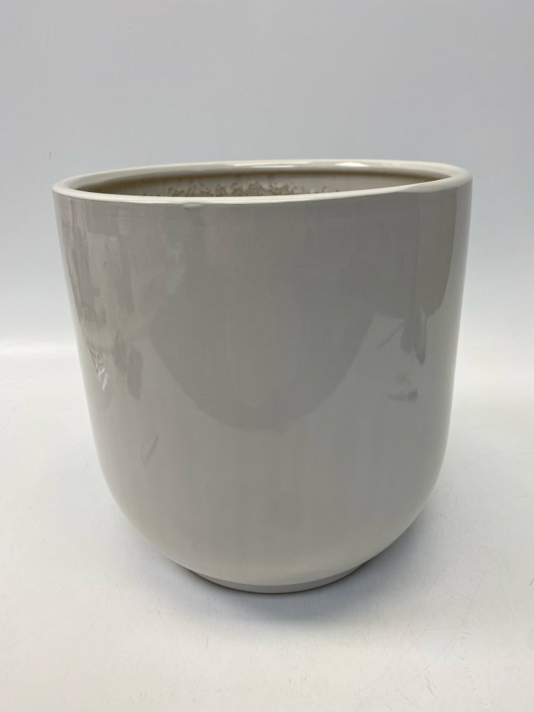 White Ceramic Planter