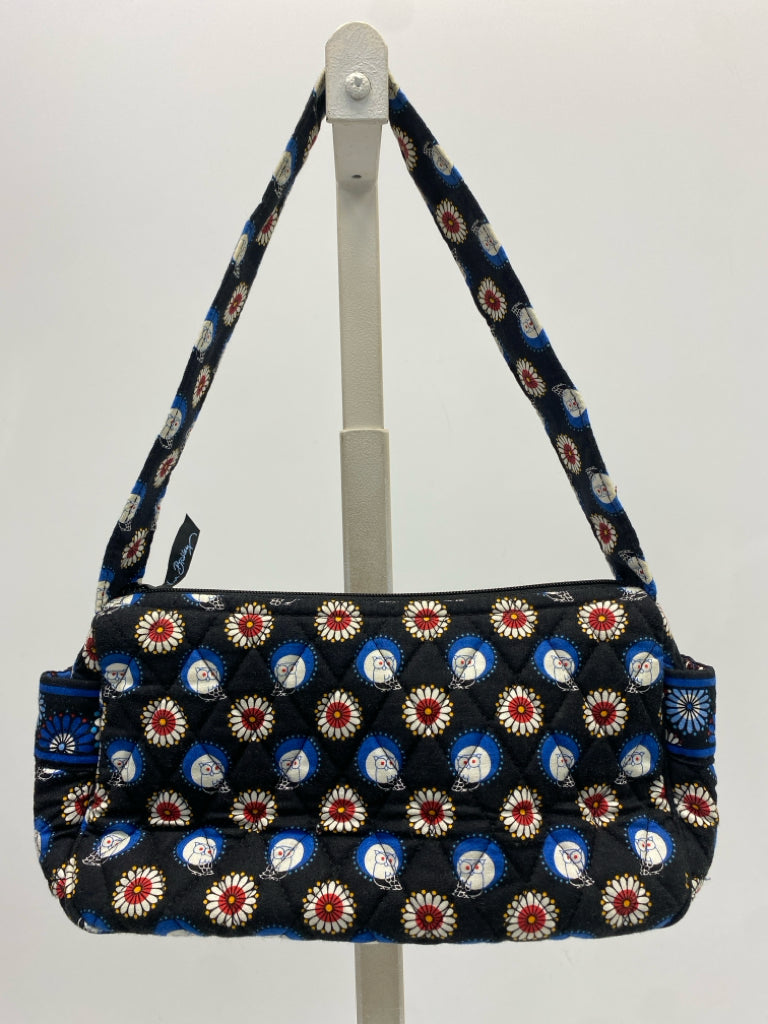 Vera Bradley Black Blue/Wht Owl(s) Handbag