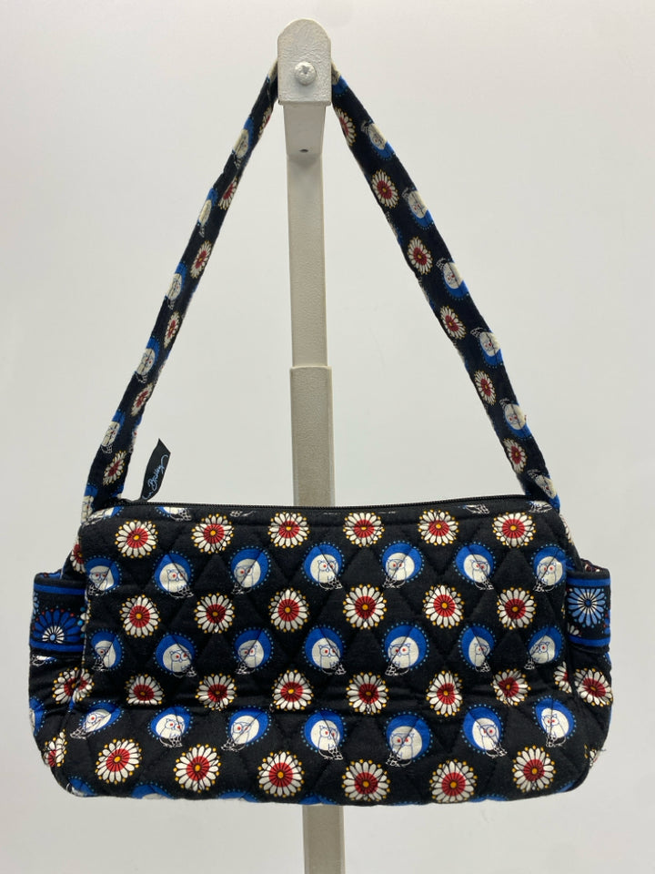 Vera Bradley Black Blue/Wht Owl(s) Handbag