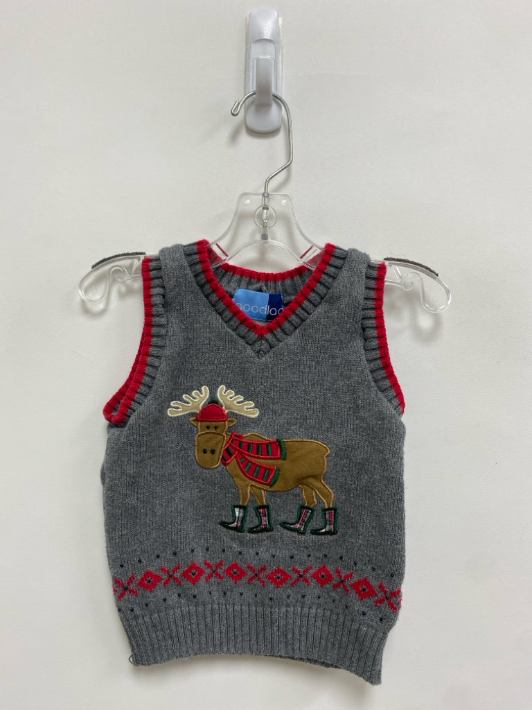 Good Lad SIZE 3T Gray Red/Brown Deer Boy&