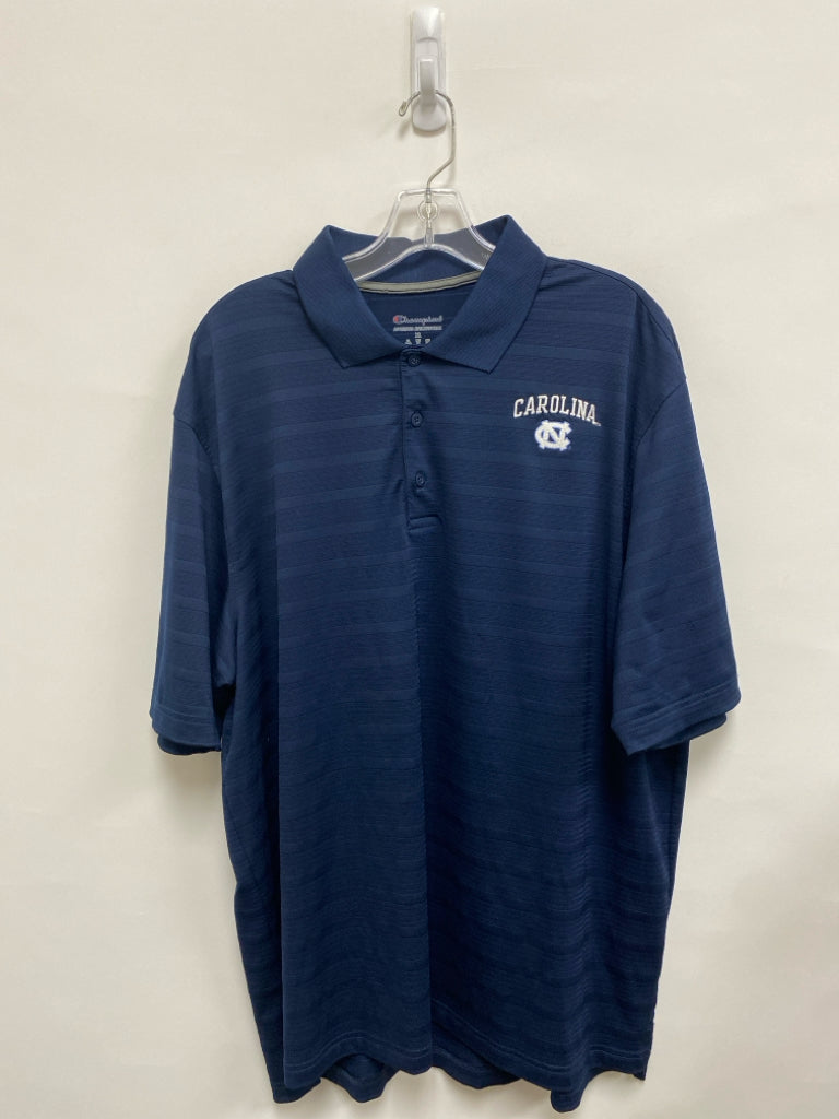 Champion Size XL Navy UNC Polo Men&