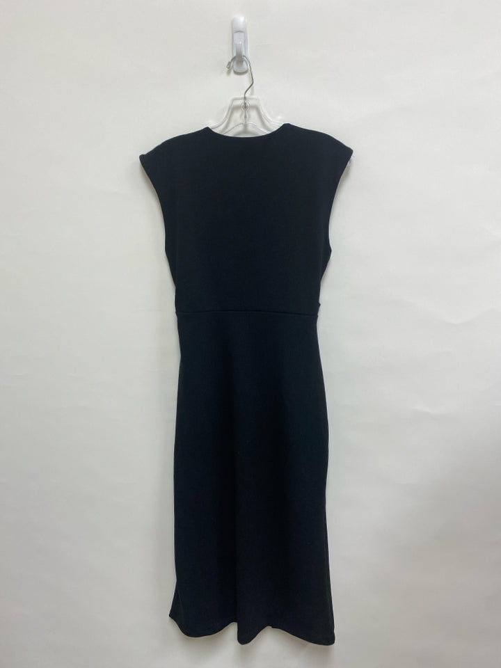NWT Anthropologie Size S Black Gold Buckle Sleeveless Ladies Dress