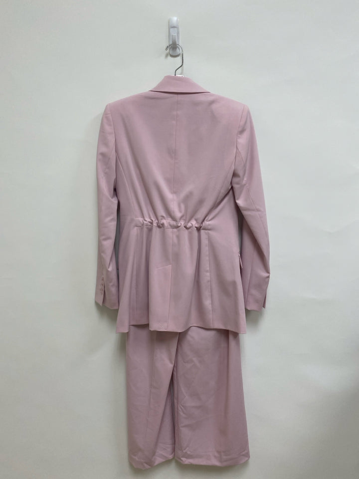 NWT Express Size 2R Pink Wide Leg Ladies 2pc Pant Set