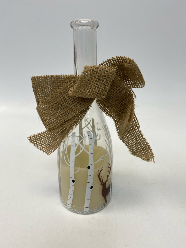 Clear Natural Deer Glass Christmas