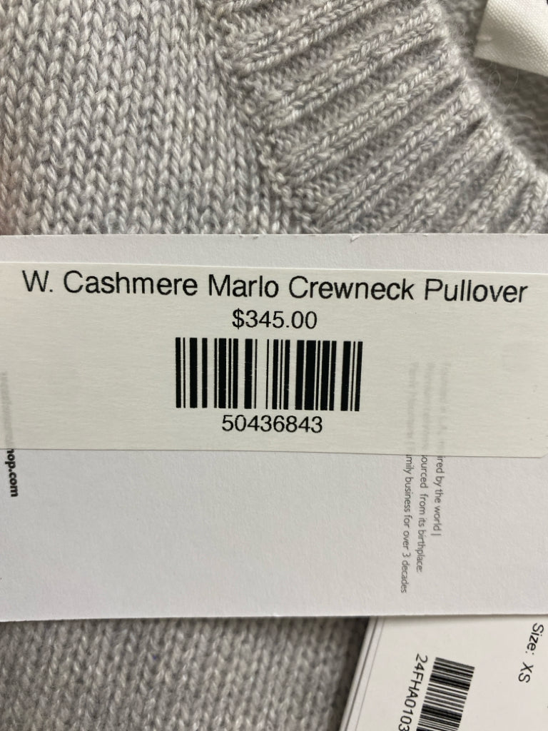 NWT Size XS Light Grey Cashmere Ladies Sweater