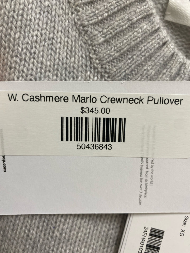 NWT Size XS Light Grey Cashmere Ladies Sweater