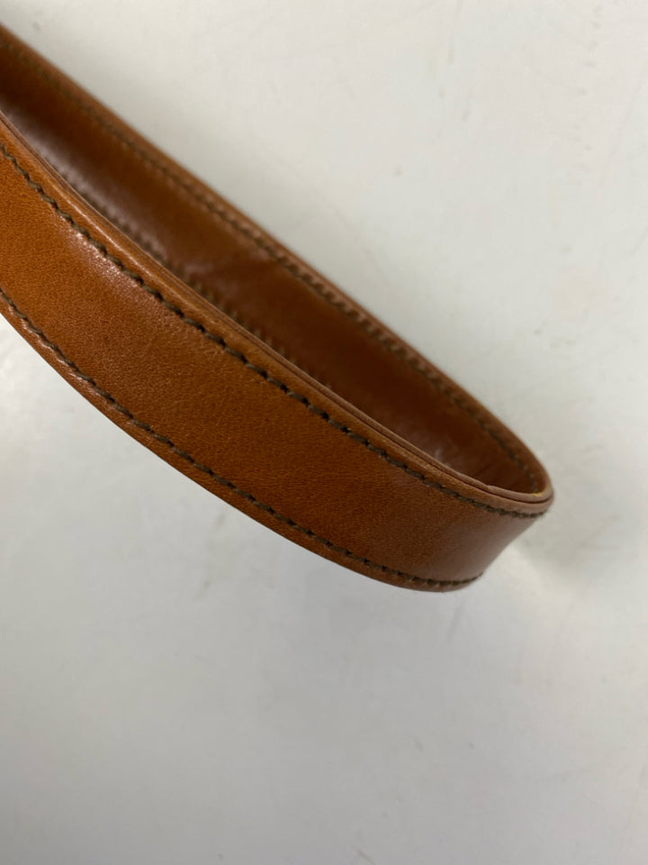 YSL Brown Heart(s) Leather Handbag