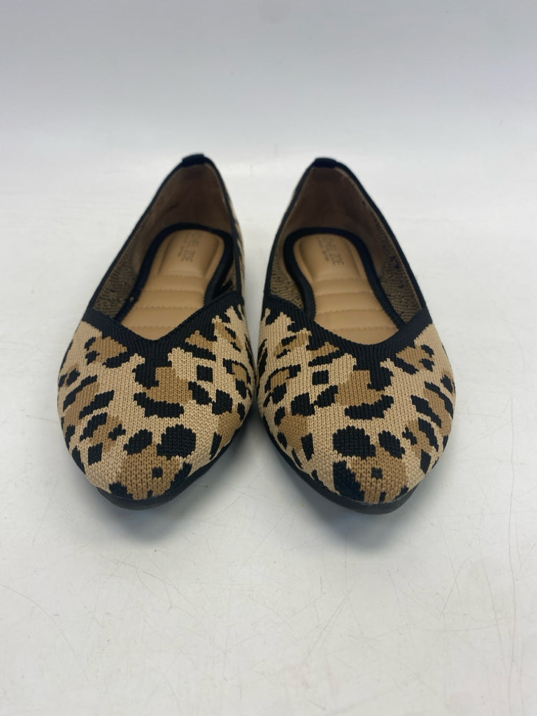 RACHEL ZOE US Shoe Size 9 Brown Black Animal Print Flats