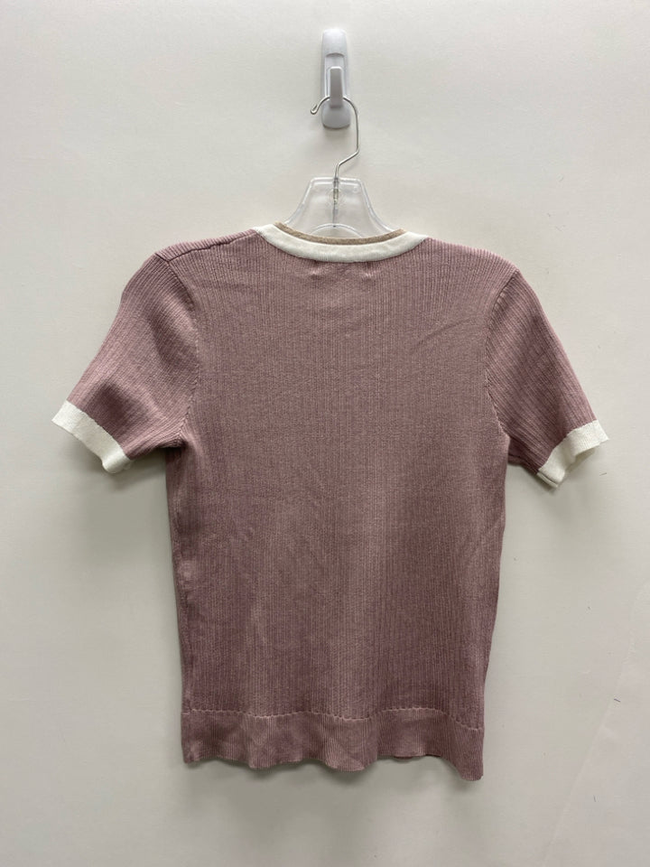 GRACE KARIN Size S Dusty Purple White/Gold Trimmed Ladies Sweater