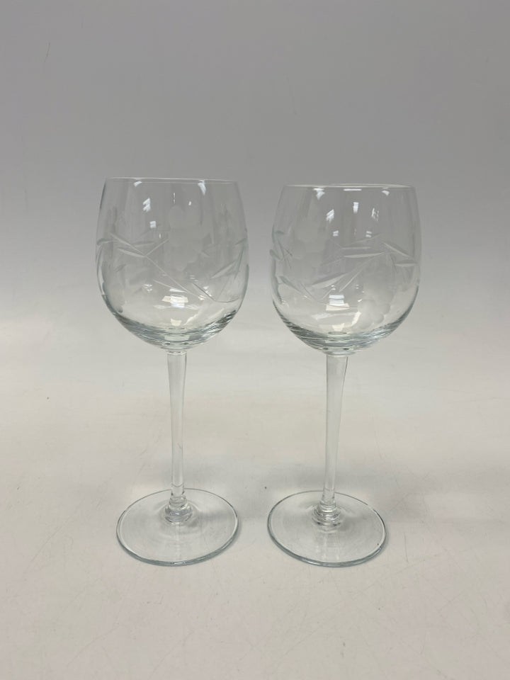 Princess House Clear Frosted Flowers Glassware