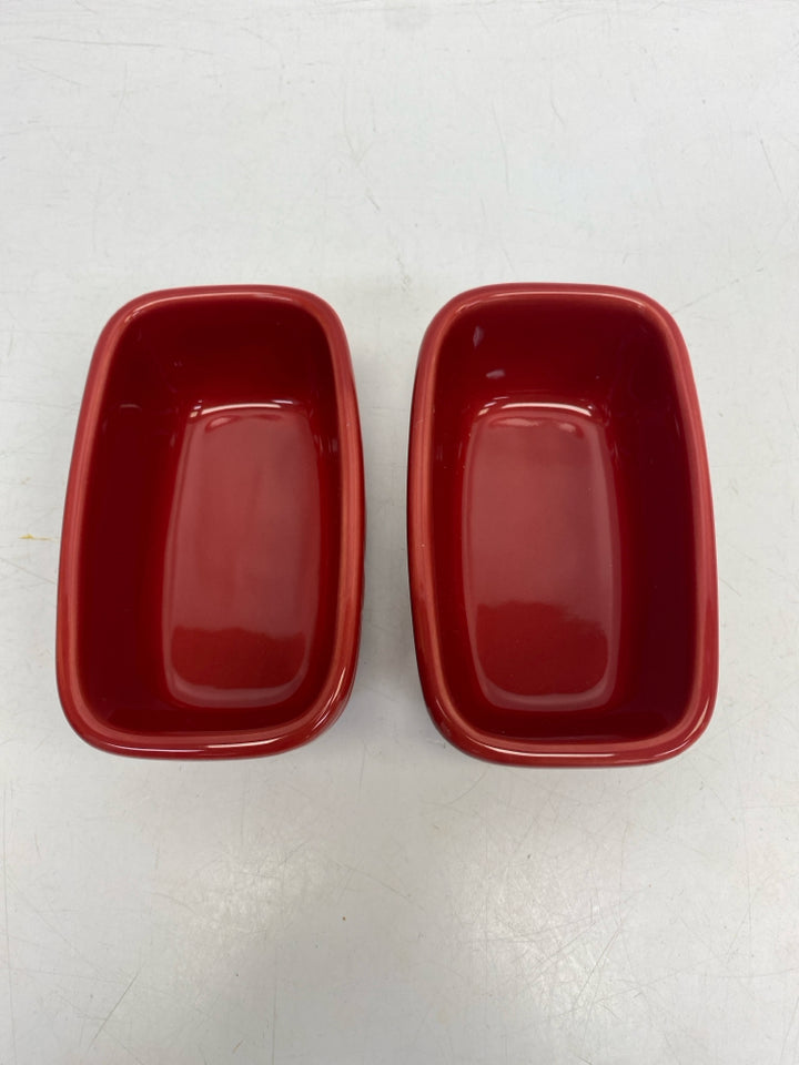 Longaberger Red Pottery Bakeware