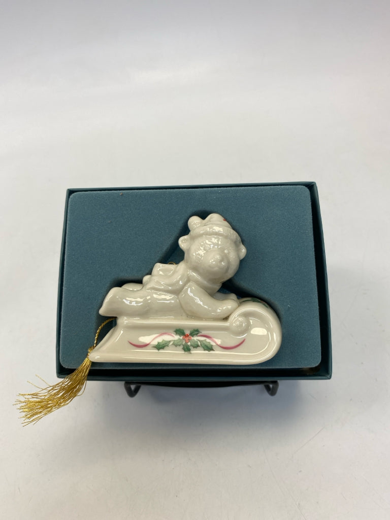 Lenox  Ornament Bear on Sled