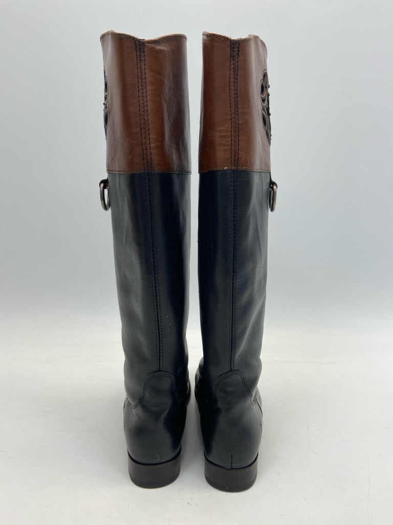 Frye US Shoe Size 8 Black Brown Leather Boots