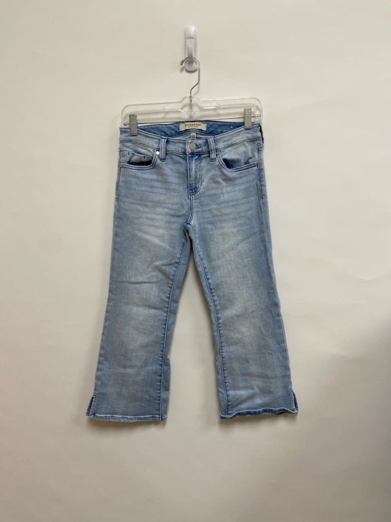 Liverpool Size 2P Light Blue Cropped Petite Jeans