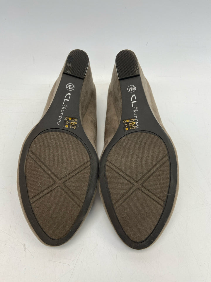 NWOT Laundry  Size 8.5 Brown Suede Heels