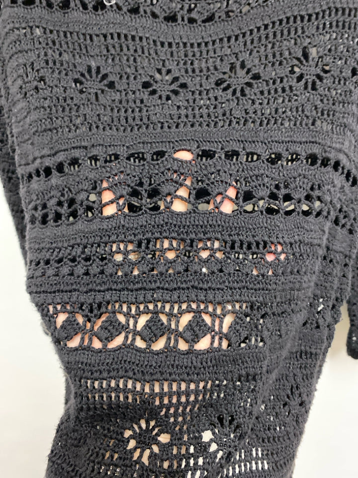Valerie Stevens Size XL Black Silk Blend Ladies Sweater
