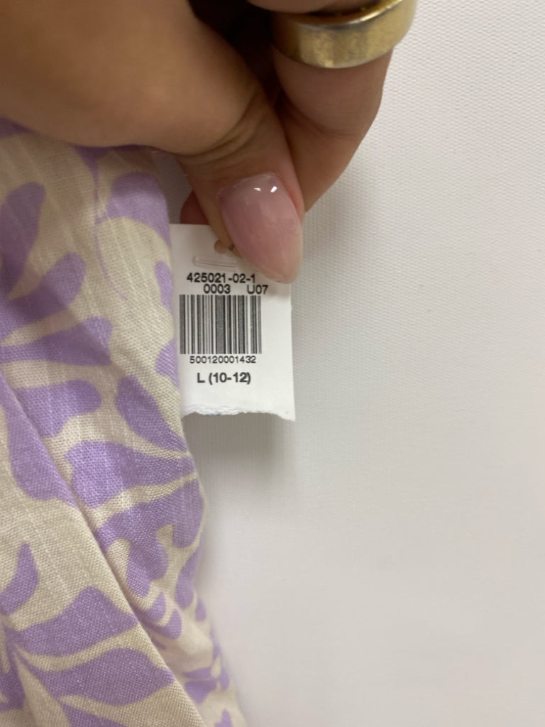 NWT Old Navy SIZE 10/12 White Purple Floral Girl&