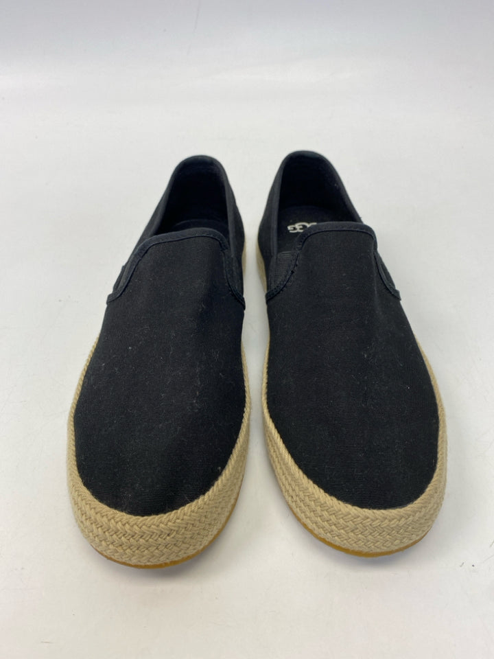UGG  Size 9 Black Canvas Sneakers