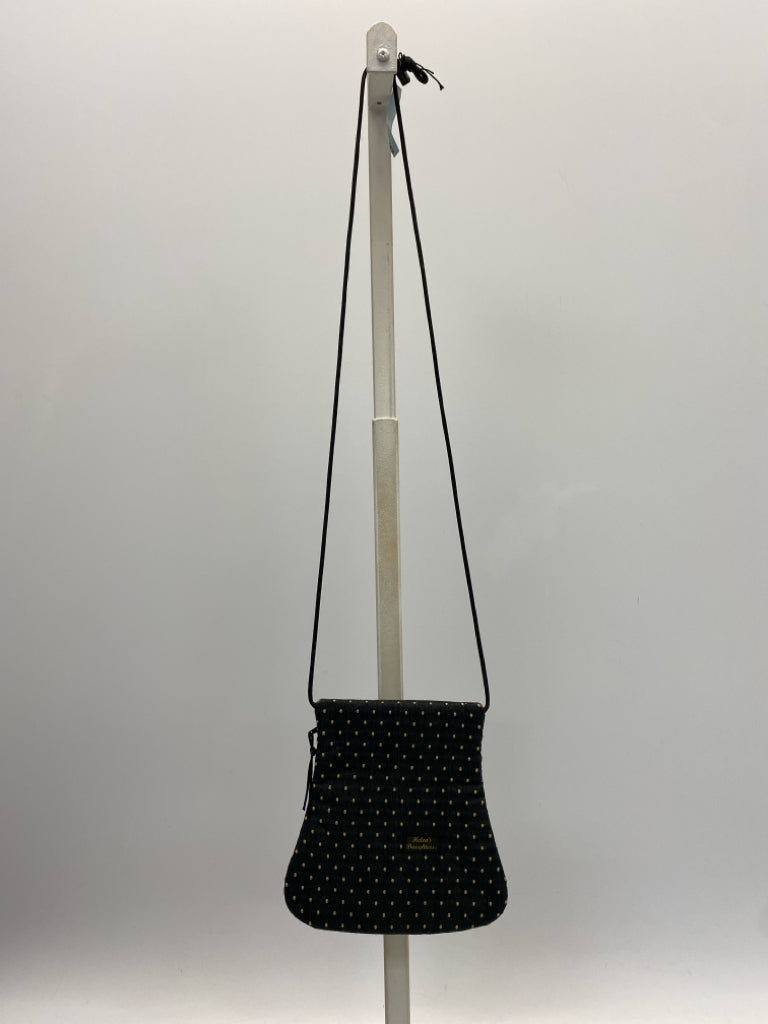 Tan Black Fabric Handbag