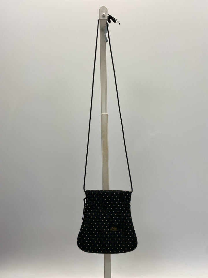 Tan Black Fabric Handbag
