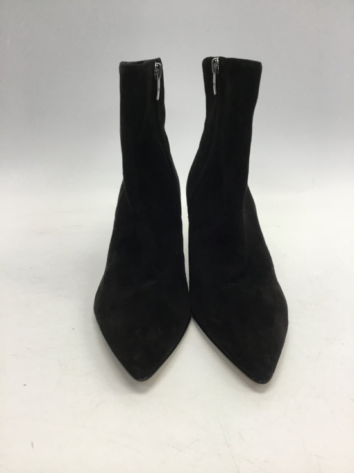 Marc Fisher US Shoe Size 8 Black Side Zipper Suede Boots