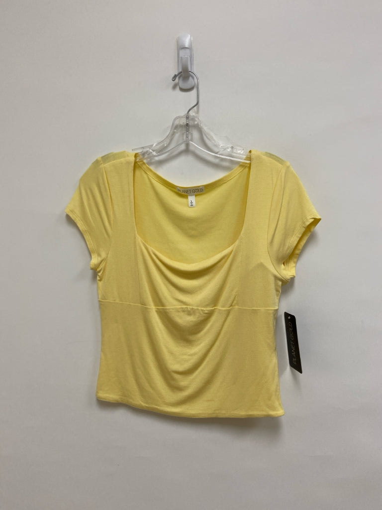 NWT Size L Yellow Ladies Top