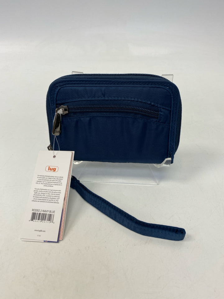 NWT Lug  Size Navy Wristlet