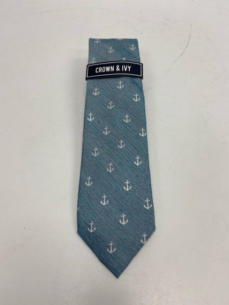NWT Crown &amp; Ivy Blue White Anchors Men&