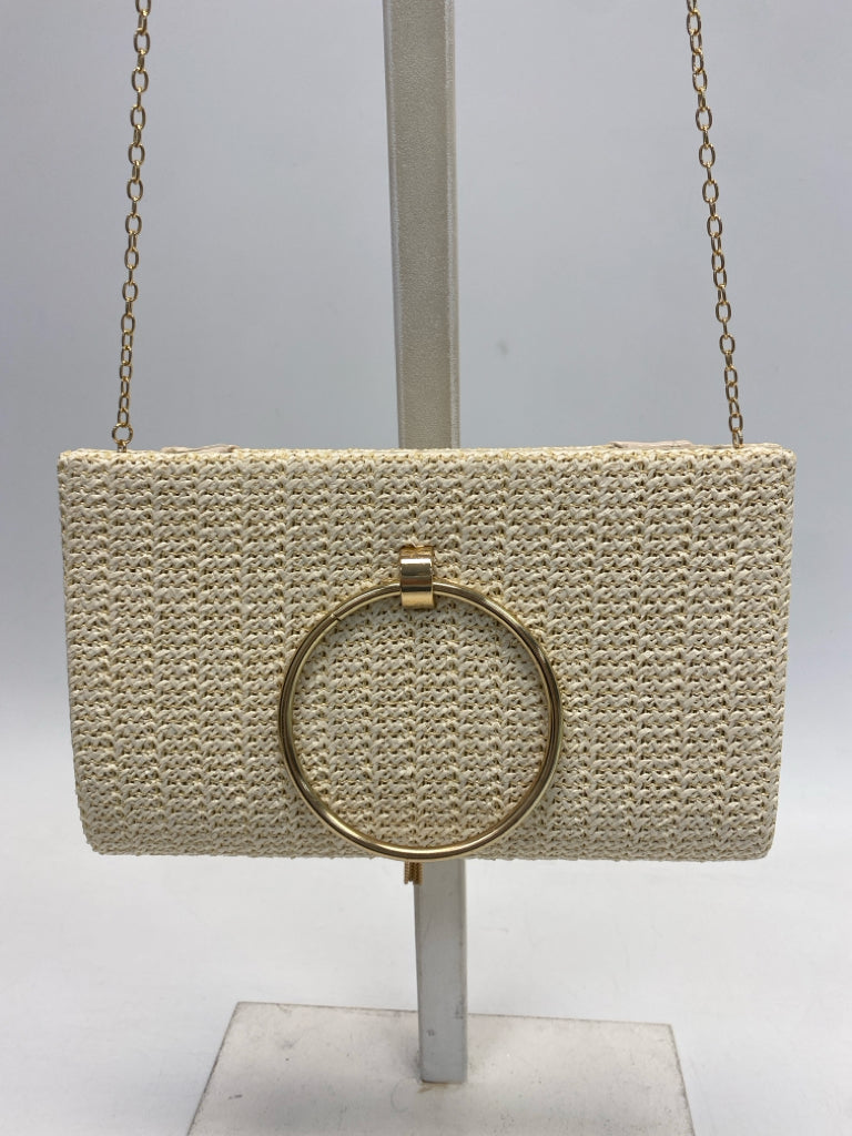 Natural Gold Woven Handbag
