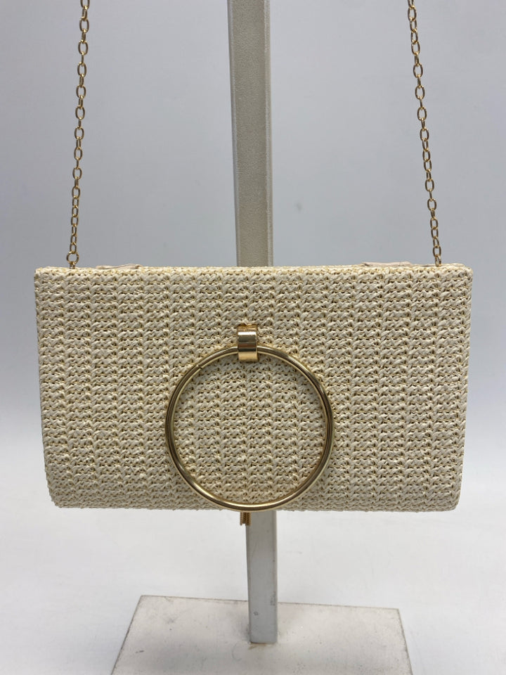 Natural Gold Woven Handbag