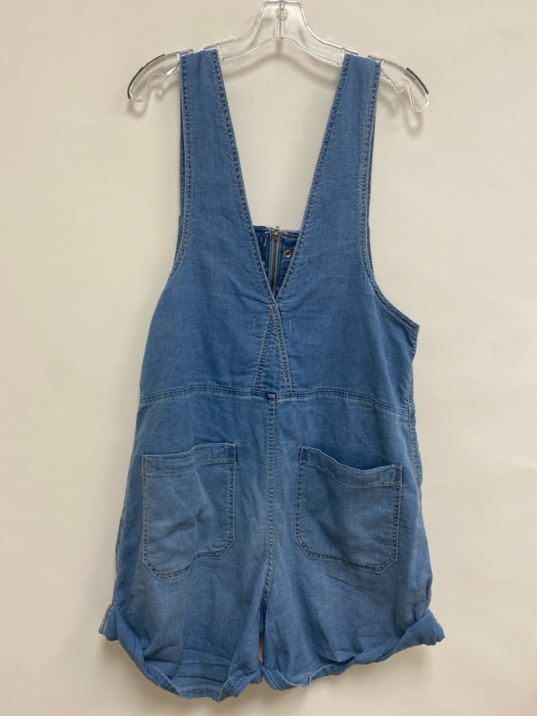 NWT We The Free Size L Blue Sleeveless Denim Ladies Romper