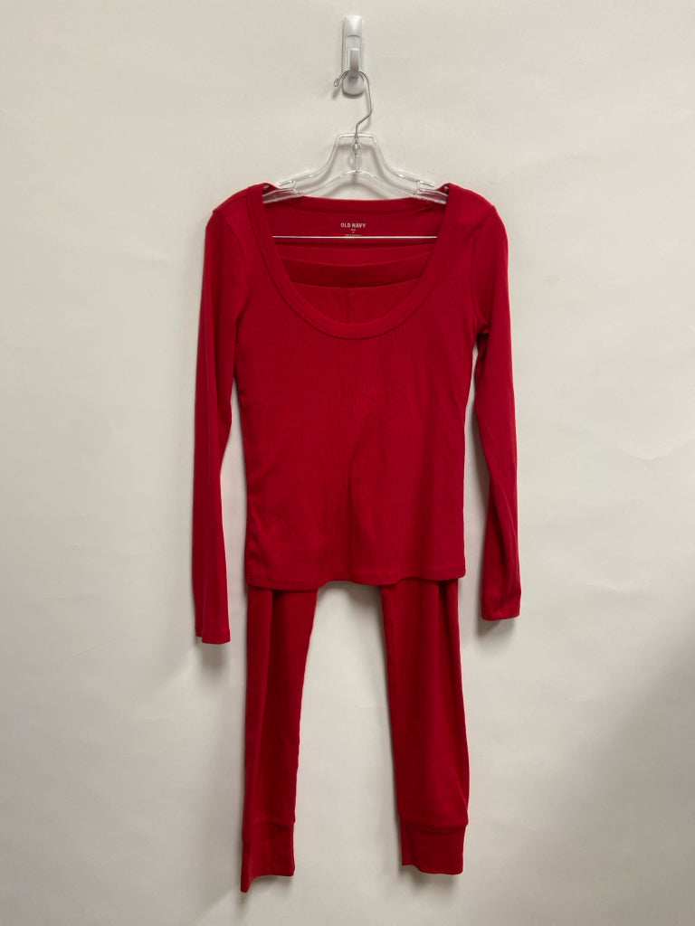 Old Navy Size M Red Ladies 2pc Pajamas