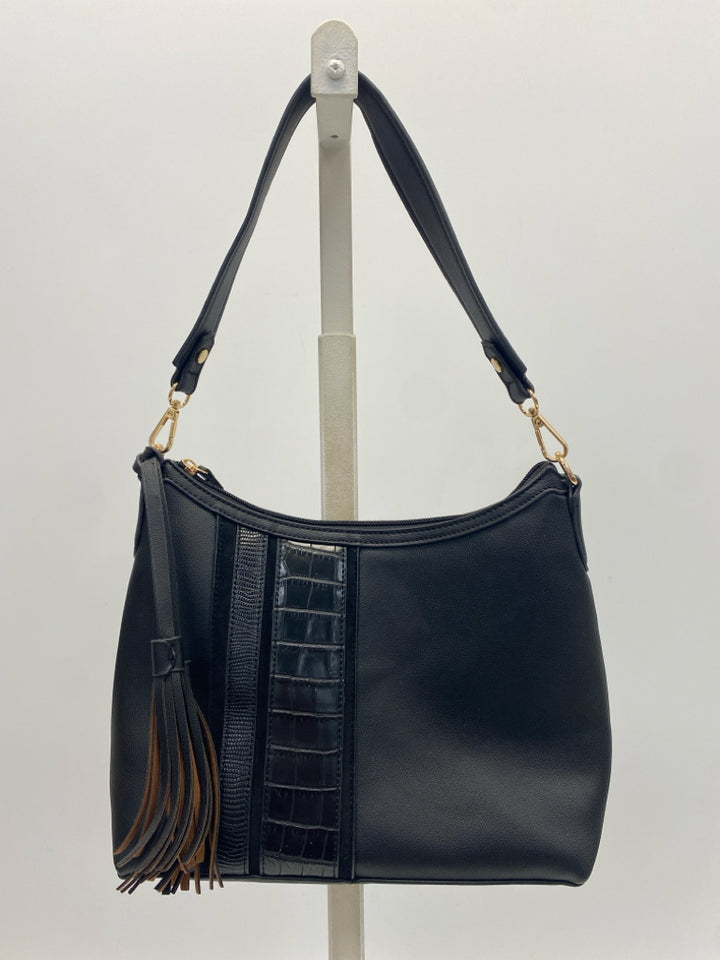 Black Tassel(es) Handbag