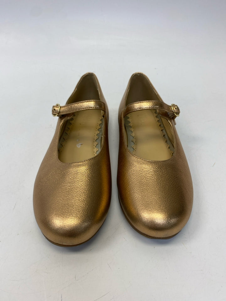 Mini Boden EU Shoe Size 37 US Shoe Size Gold Metallic Flats